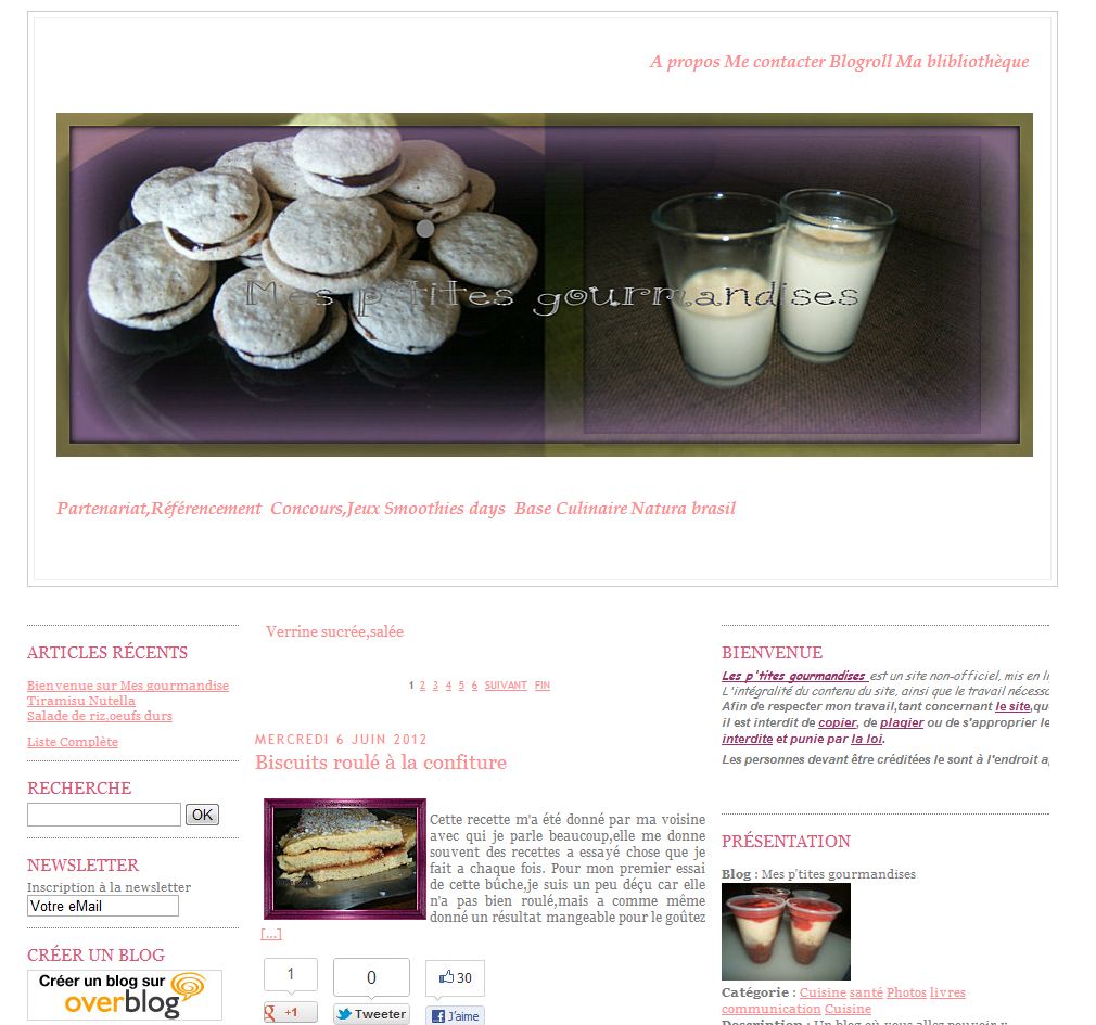 Mes petites gourmandises