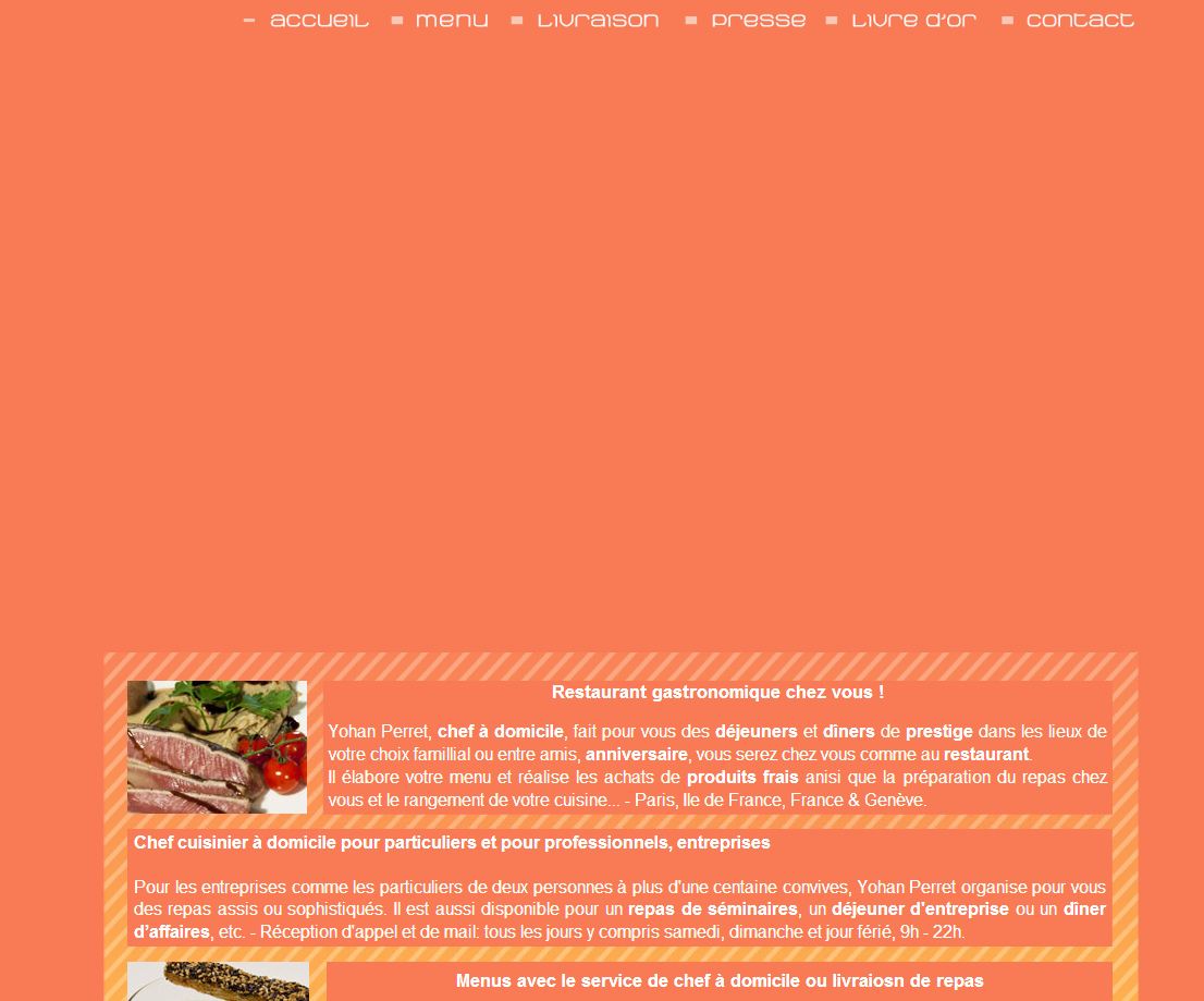 Cuisine à domicile comme au restaurant – Yohan Perret, chef à domicile