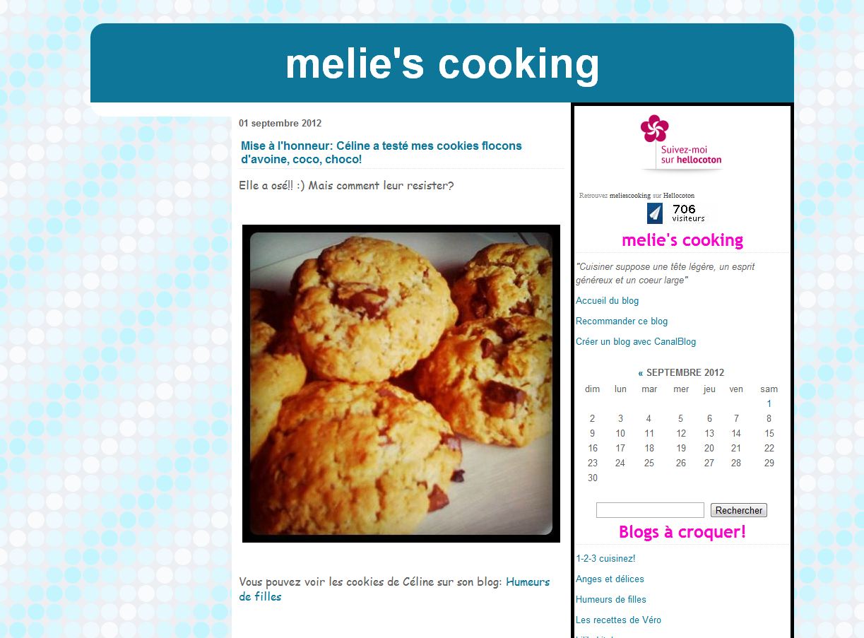 Détails : Melie's cooking