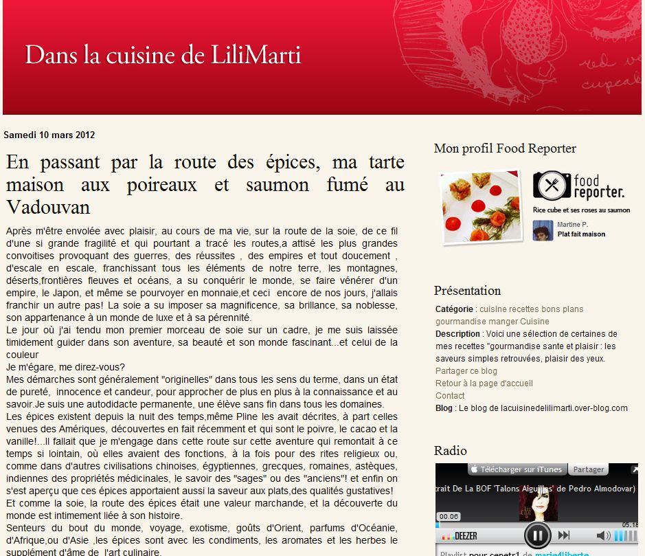 Dans la cuisine de LiliMarti