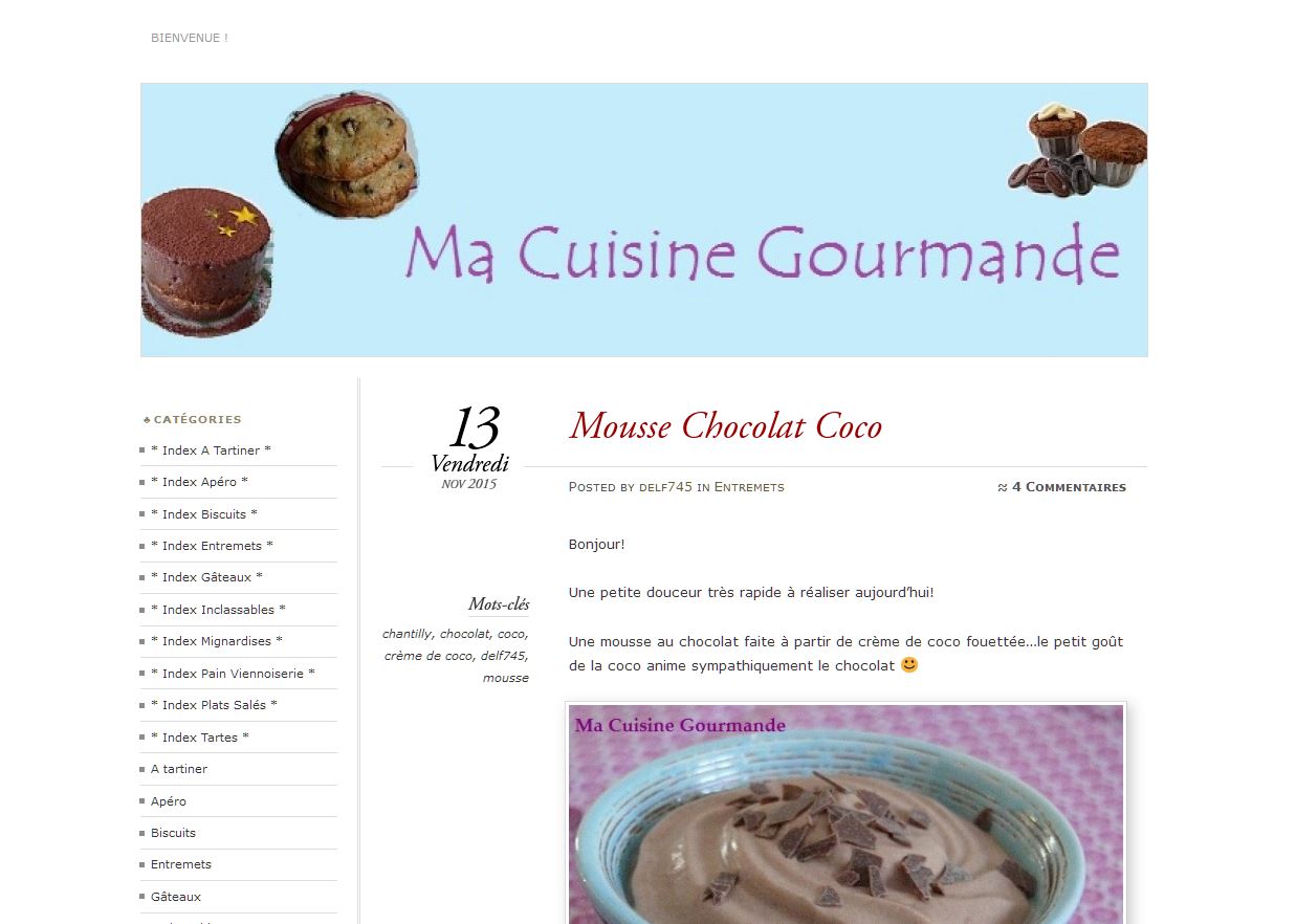 Détails : Ma Cuisine Gourmande
