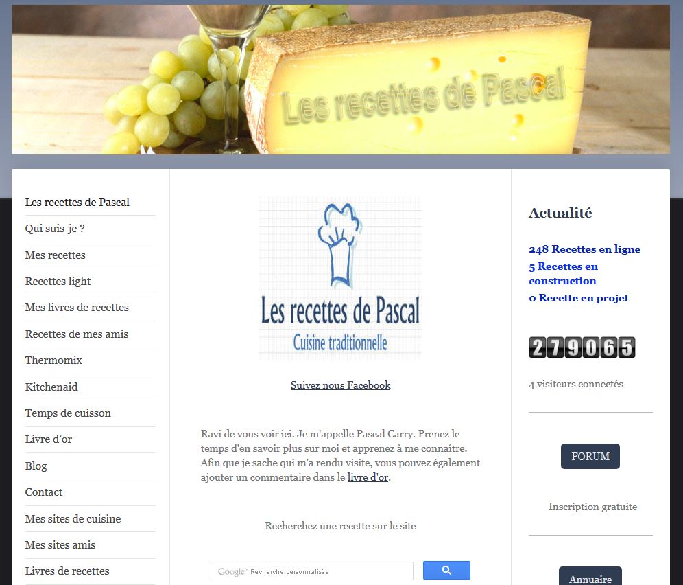 Détails : Les recettes de pascal