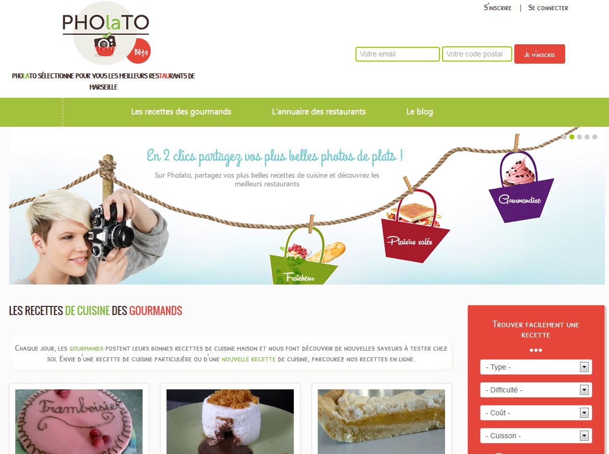 Détails : Pholato, le portail des gourmands