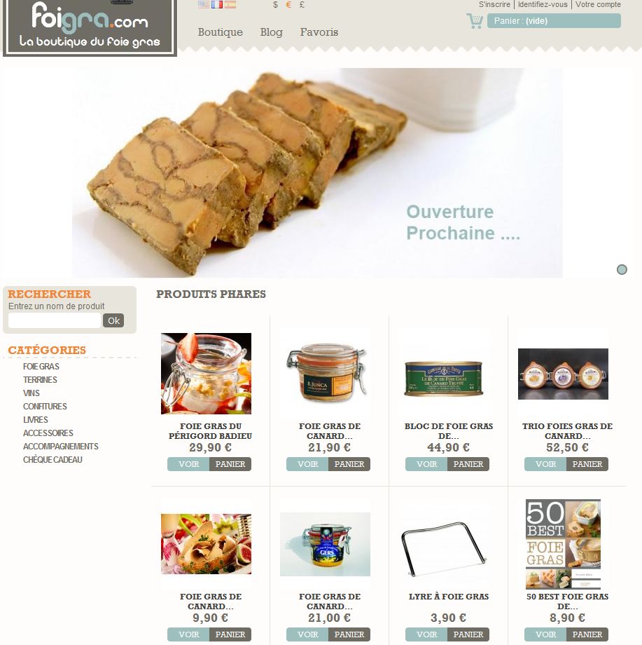 Foigra.com, vente de produits du terroir foie gras et terrines