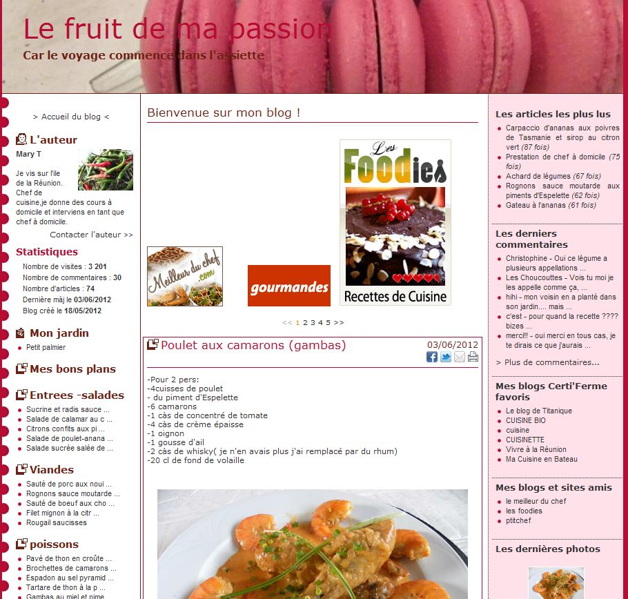 le fruit de ma passion
