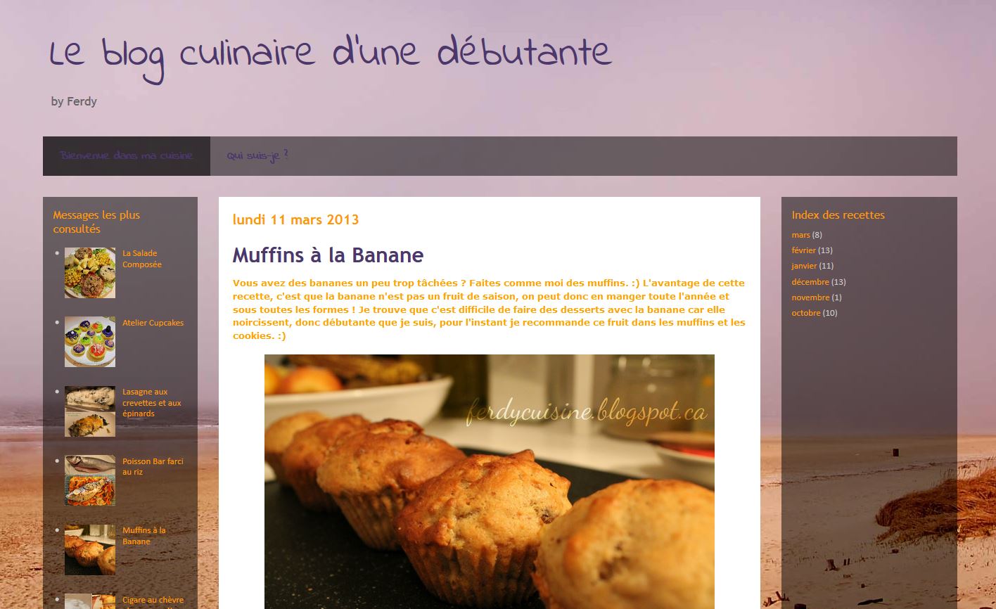 Détails : Le blog culinaire d'une débutante