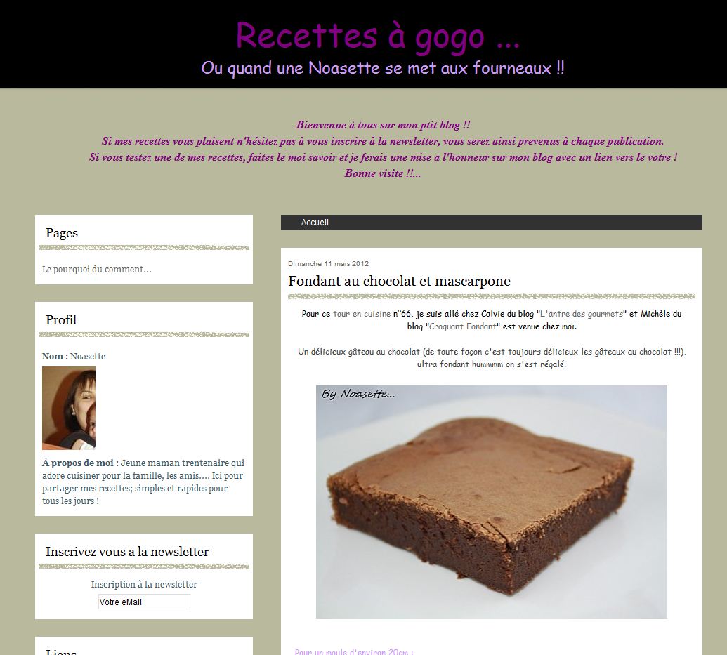 Recettes à gogo...