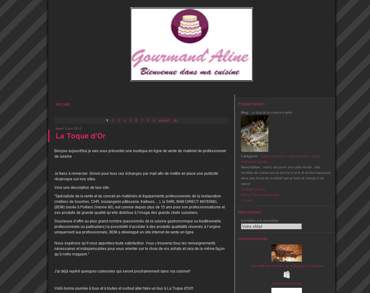 Détails : Gourmand'Aline