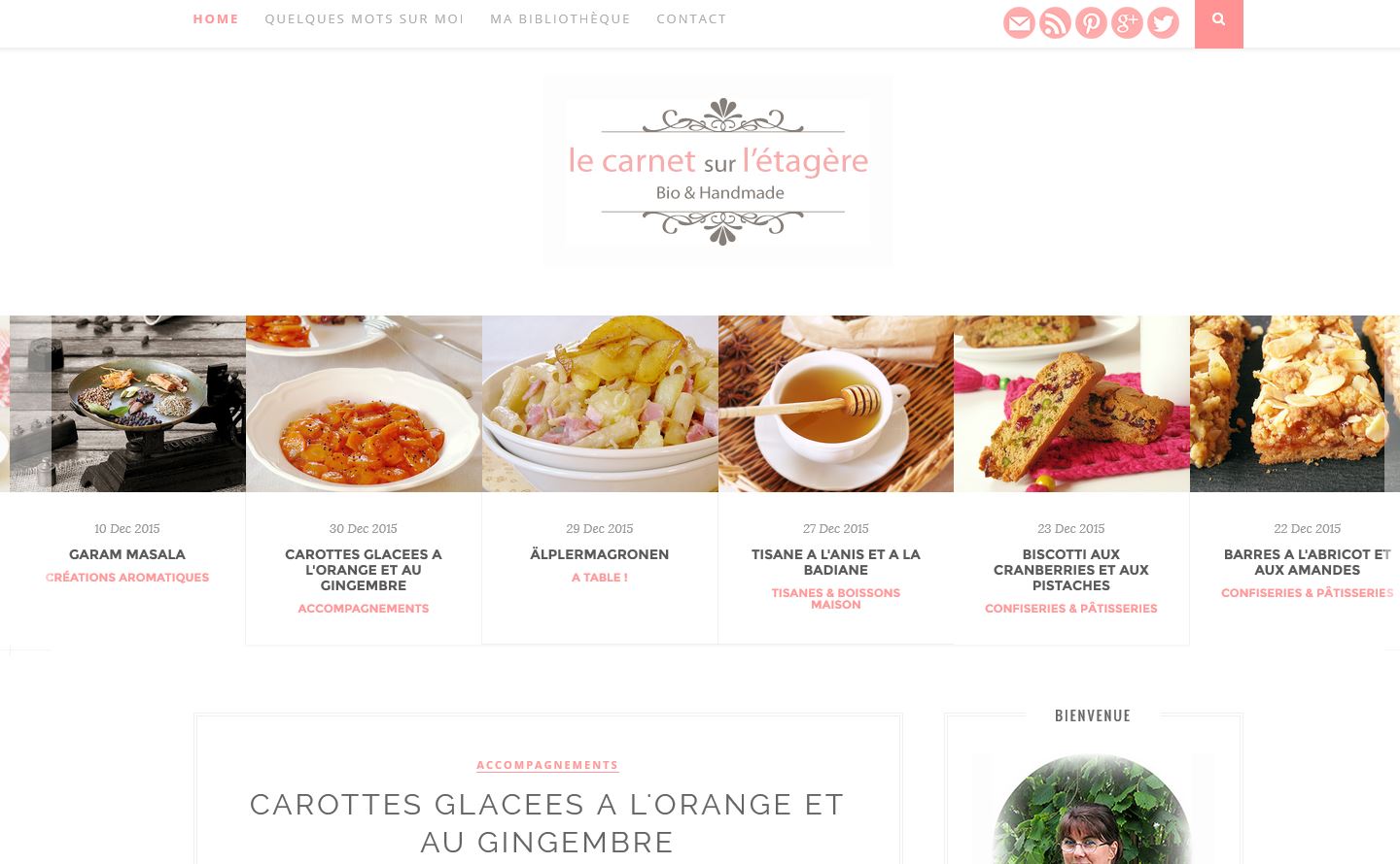 Détails : LE CARNET SUR L'ETAGERE : Bio - Fait Maison - Ecologie