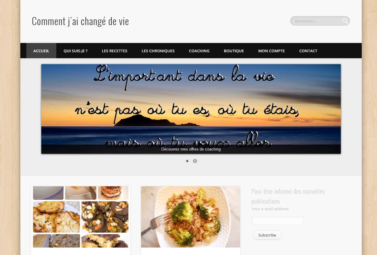 Détails : Comment j'ai changé de vie