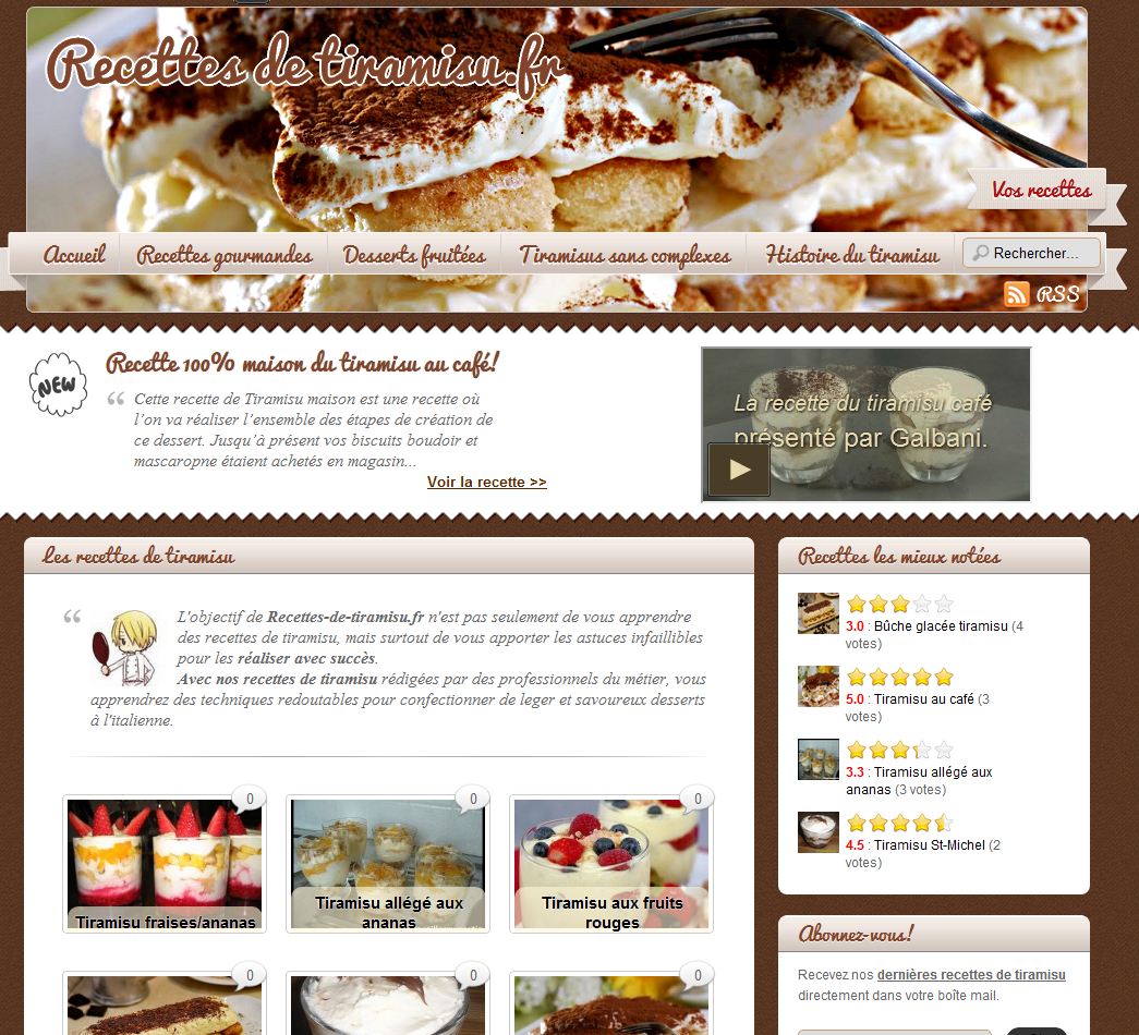 Détails : Recettes de tiramisu.fr - Toutes les recettes, validées par le chef!